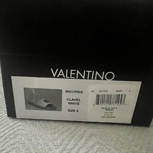 all white Valentino sandals